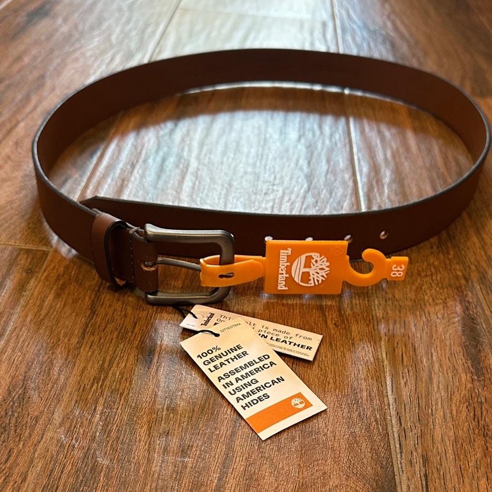 Timberland Brown Leather Men's Belt